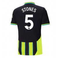 Camisa de Futebol Manchester City John Stones #5 Equipamento Secundário 2024-25 Manga Curta